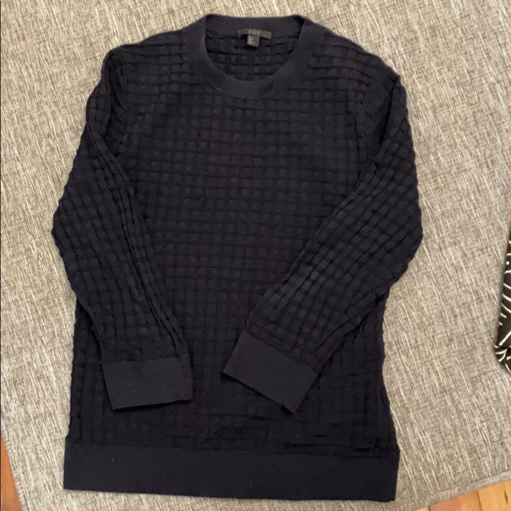 Navy blue Cos sweater.